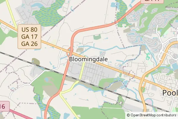 Mapa Bloomingdale