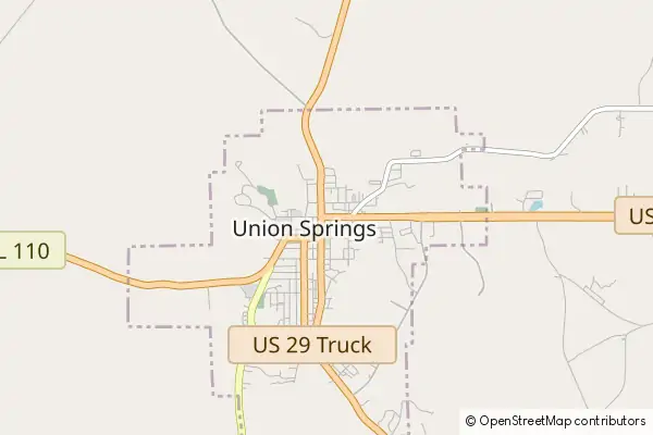 Mapa Union Springs