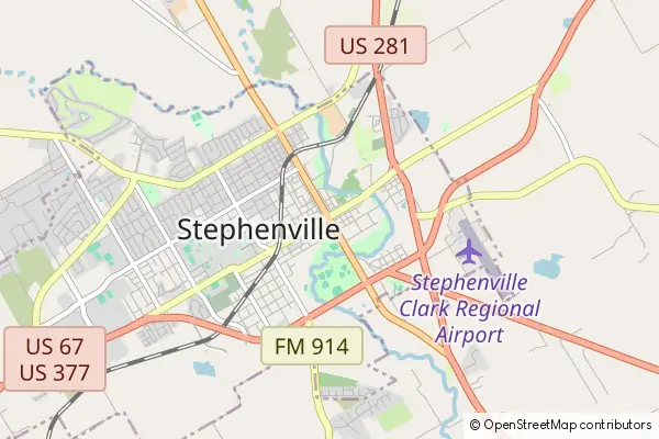 Mapa Stephenville