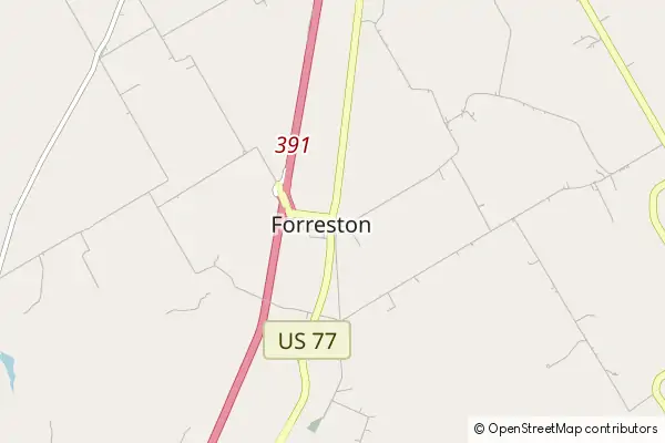 Mapa Forreston