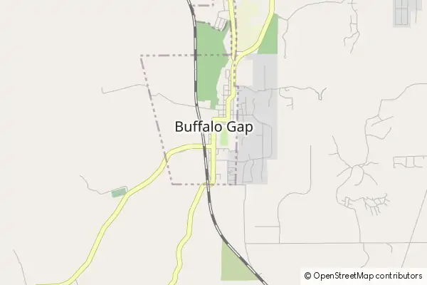 Mapa Buffalo Gap