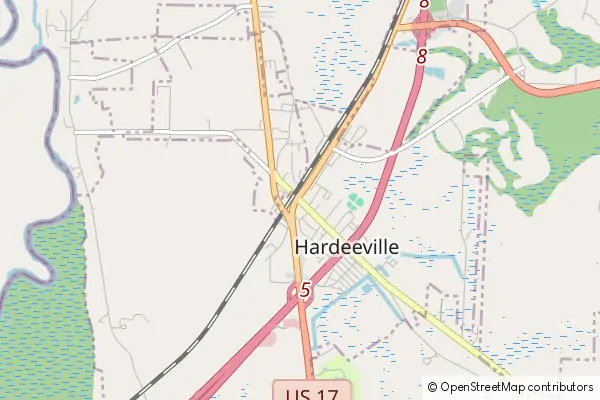 Mapa Hardeeville