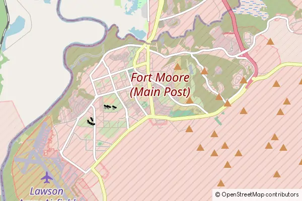 Mapa Fort Benning