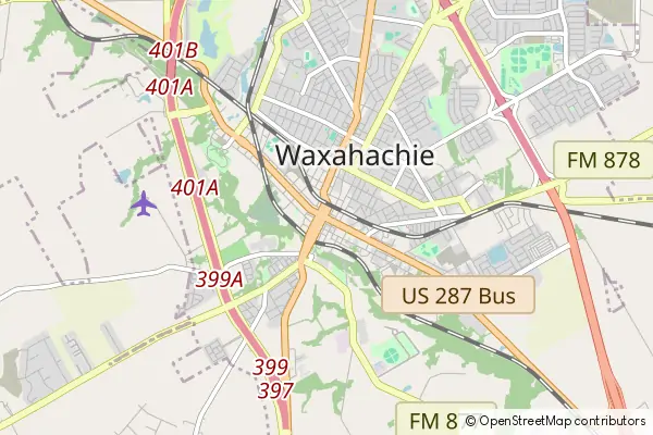 Mapa Waxahachie