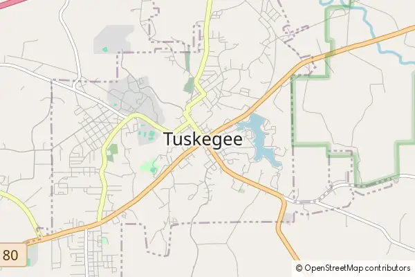 Mapa Tuskegee