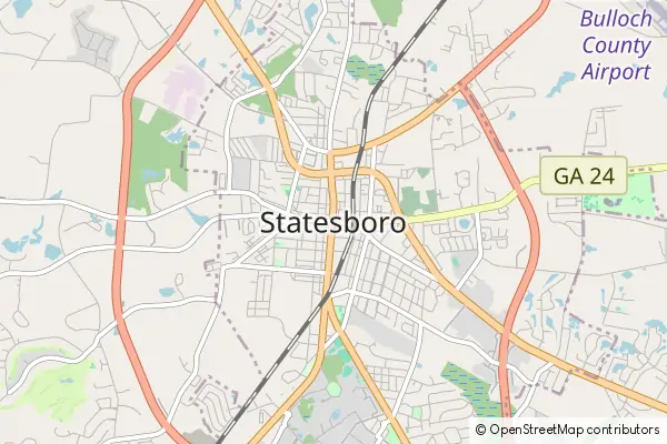 Mapa Statesboro