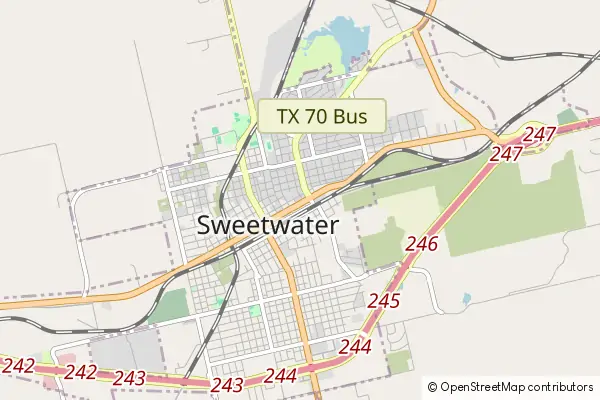 Mapa Sweetwater