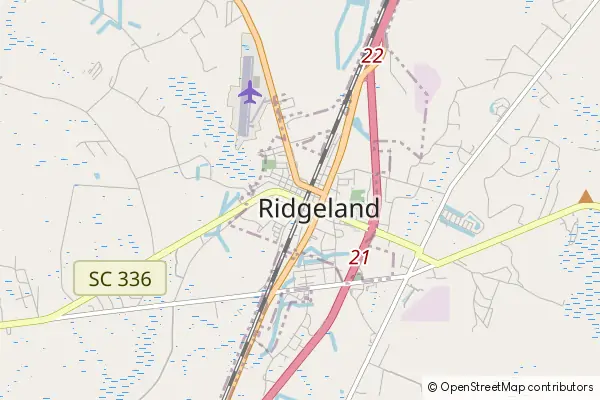 Mapa Ridgeland