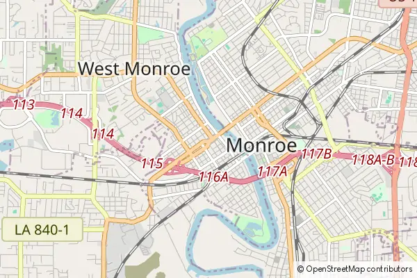 Mapa West Monroe