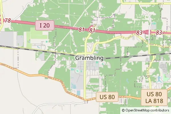 Mapa Grambling