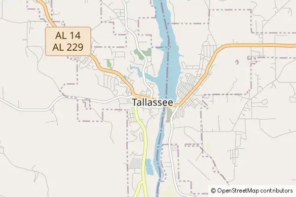 Mapa Tallassee