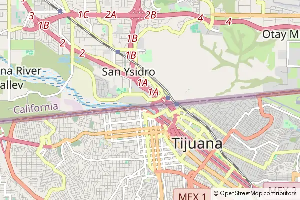 Mapa San Ysidro