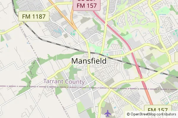 Mapa Mansfield