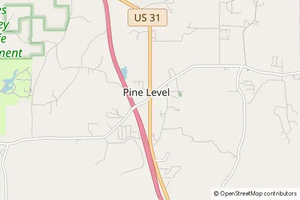 Mapa Pine Level