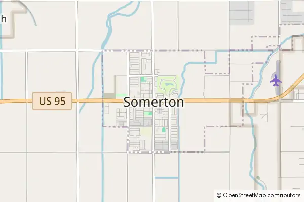 Mapa Somerton