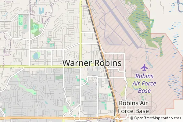 Mapa Warner Robins