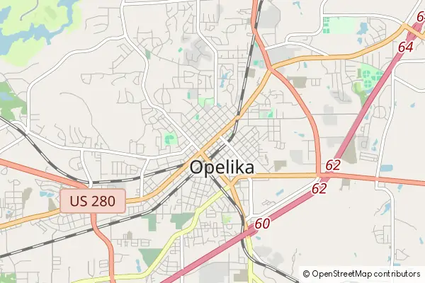 Mapa Opelika