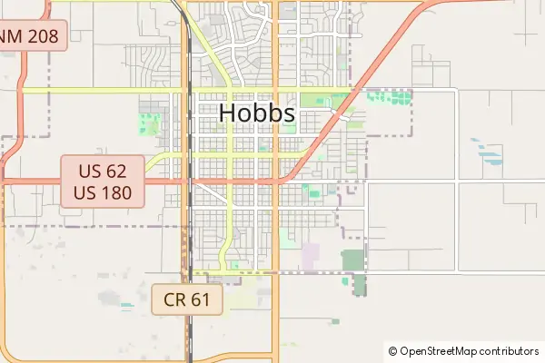 Mapa Hobbs