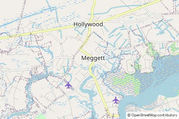 Mapa Meggett