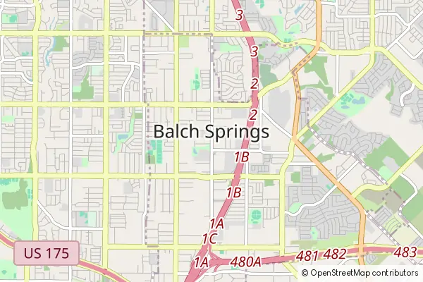 Mapa Balch Springs