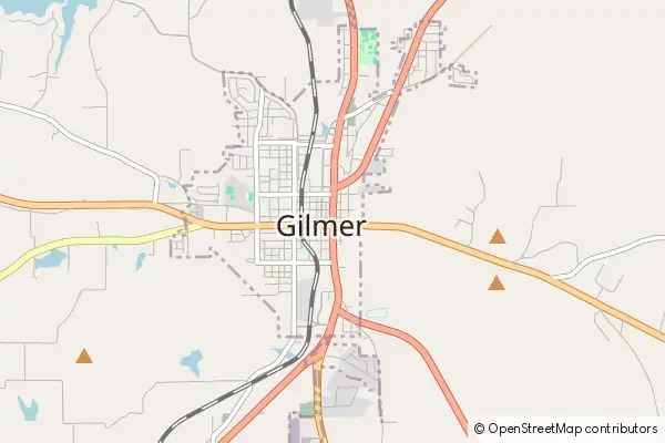 Mapa Gilmer