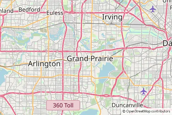 Mapa Grand Prairie