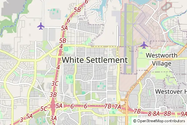 Mapa White Settlement