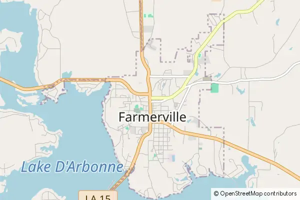 Mapa Farmerville