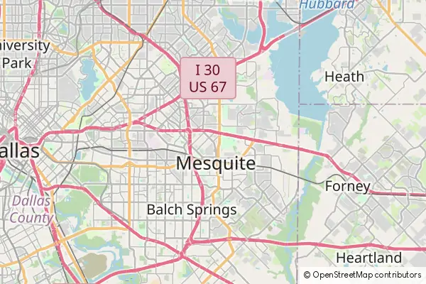 Mapa Mesquite