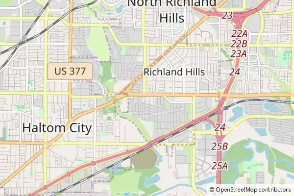 Mapa Richland Hills