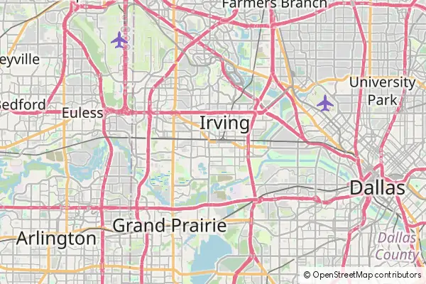 Mapa Irving