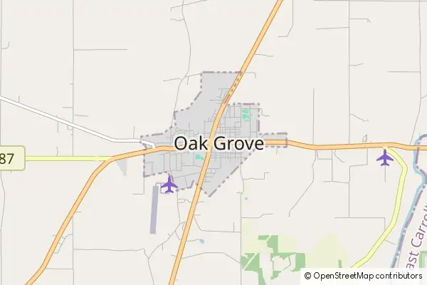 Mapa Oak Grove