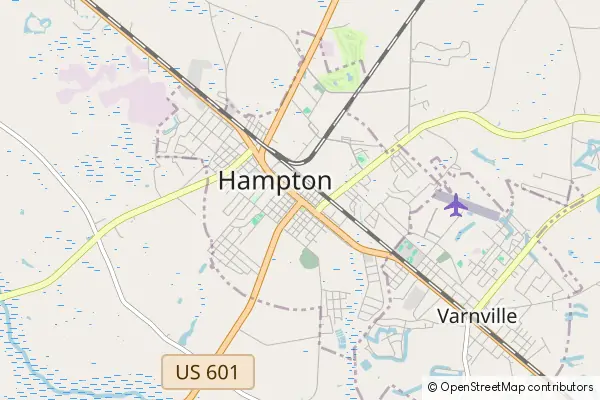 Mapa Hampton