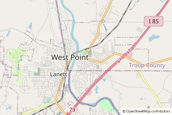 Mapa West Point