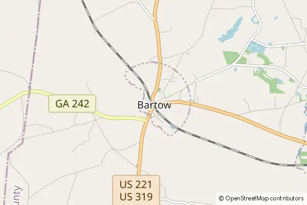 Mapa Bartow