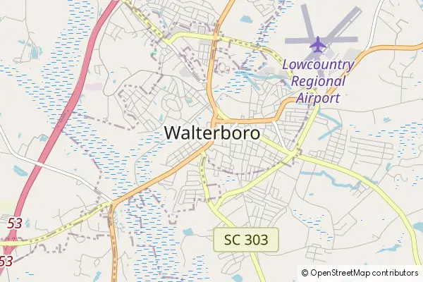 Mapa Walterboro