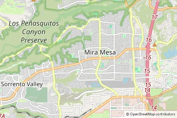 Mapa Mira Mesa