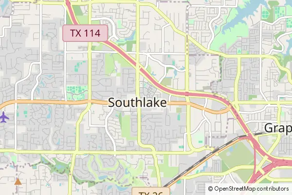 Mapa Southlake