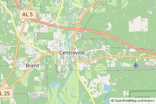 Mapa Centreville