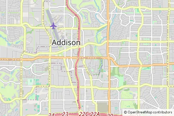 Mapa Addison