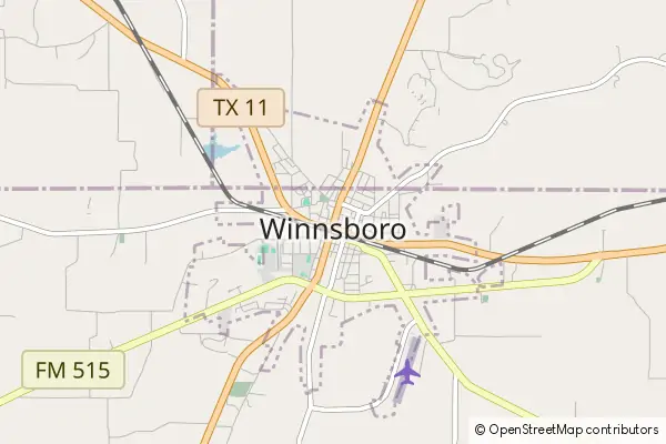 Mapa Winnsboro