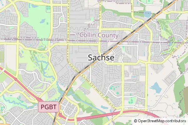 Mapa Sachse