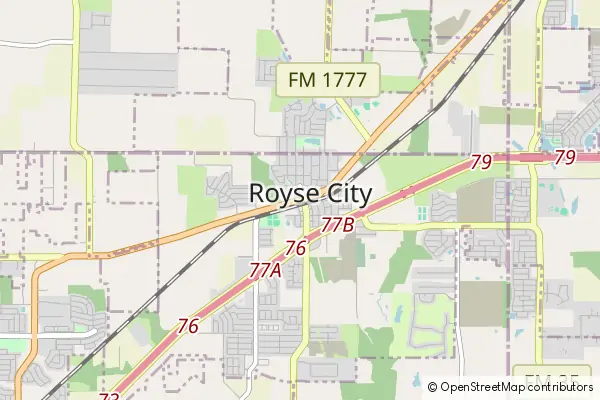 Mapa Royse City