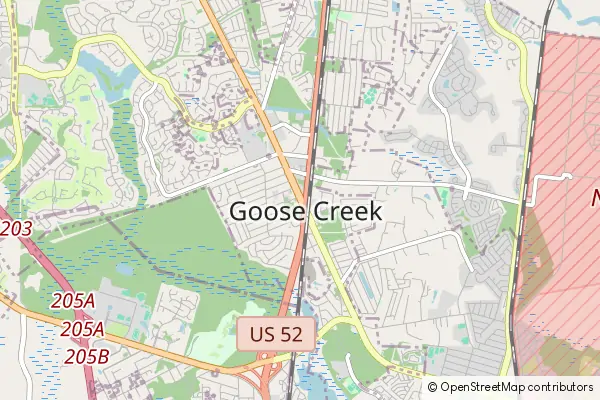 Mapa Goose Creek