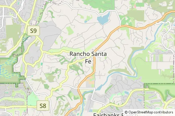 Mapa Rancho Santa Fe