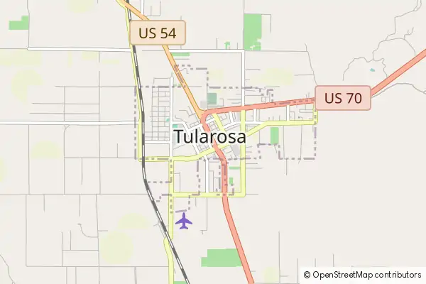 Mapa Tularosa