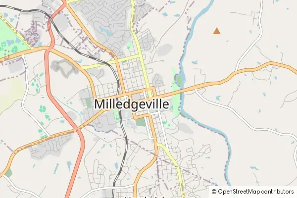 Mapa Milledgeville