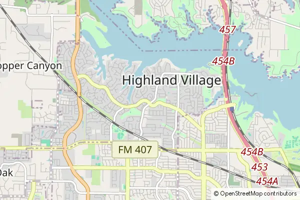 Mapa Highland Village