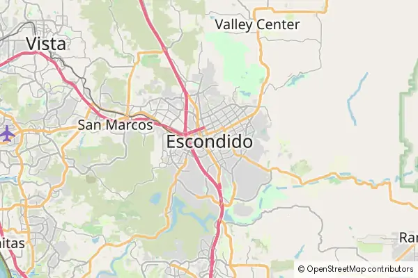 Mapa: Escondido • © OpenStreetMap contributors Mapa Escondido
