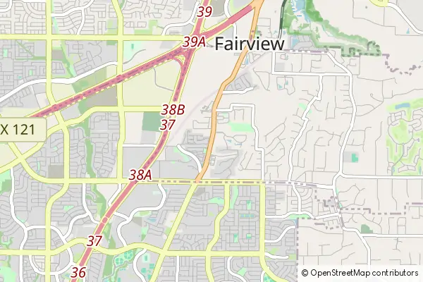 Mapa Fairview